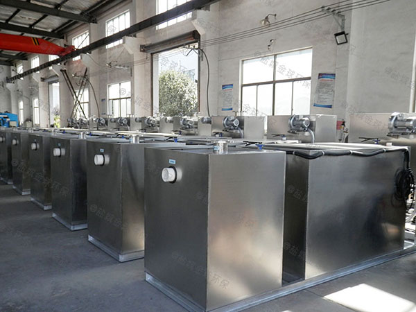 商用大型自动提升垃圾处理器油水分离正确安装