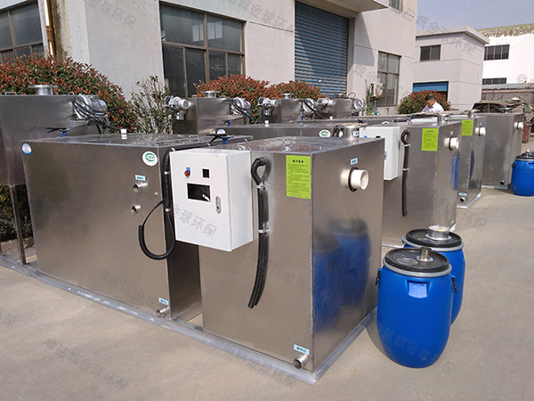 3.1米*1.2米*1.85米餐厅自动排水油水处理器操作说明