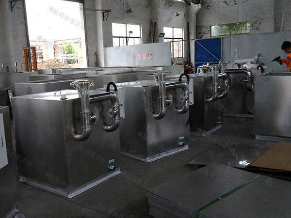 餐厨垃圾室外自动除渣潲水油水分离器工程